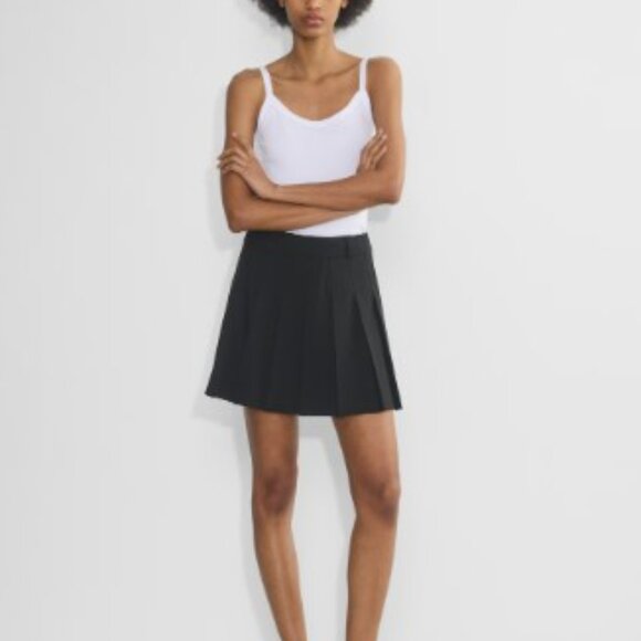 ARITZIA - Sunday Best - Black Olive Micro Pleated High-Waist mini Skirt - Size 4 - Picture 4 of 16